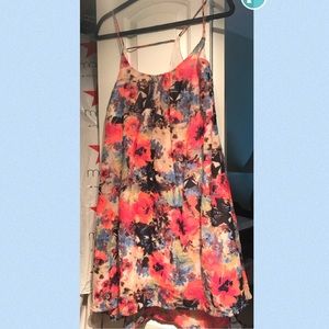 Floral Multicolor Chiffon Dress